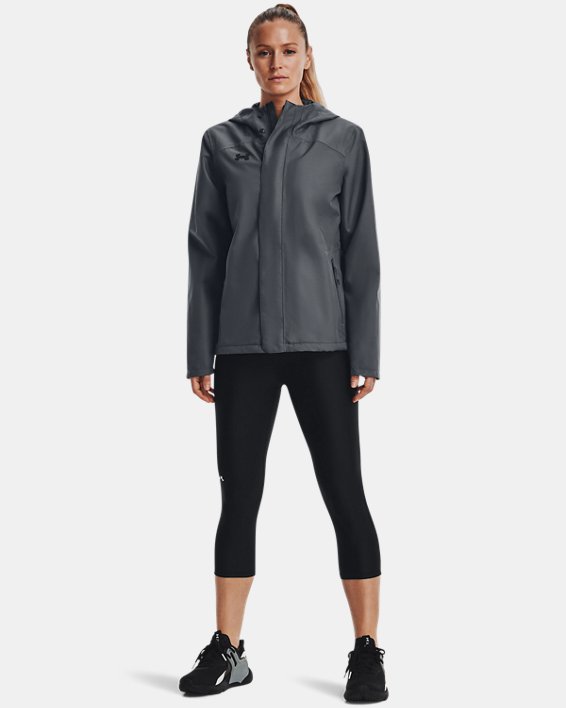 Women's UA Stormproof Lined Rain Jacket, Gray, pdpMainDesktop image number 2
